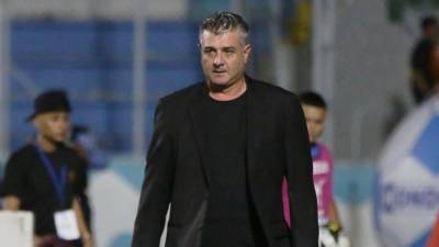 Diego Vázquez no quedó contento con el empate de Motagua y la expulsión de Marcelo Santos ante Olancho FC.