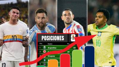 Así marcha la tabla de posiciones de las eliminatorias sudamericanas de Conmebol rumbo al Mundial de 2026.