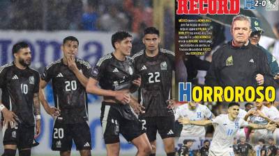 Las portadas de la prensa mexicana tras la derrota 2-0 ante Honduras en el Estadio Morazán de San Pedro Sula.