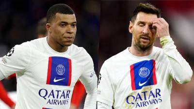 Kylian Mbappé y Lionel Messi sufrieron un nuevo fracaso con el PSG en la Champions Laegue.