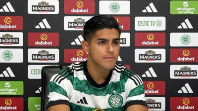 Luis Palma ofreció sus primeras palabras como futbolista del Celtic de Glasgow de Escocia.
