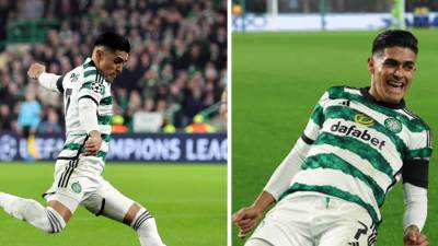 Luis Palma marcó su primer gol en la Champions League con el Celtic de Glasgow ante el Atlético de Madrid.