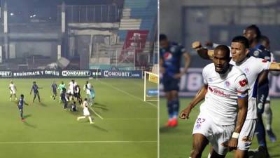 Jerry Bengtson marcó con un cabezazo en el minuto 96 y le dio el empate a Olimpia 2-2 ante Motagua.