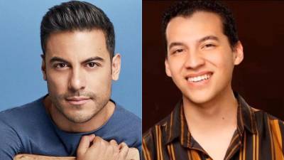 Los ganadores de La Academia Carlos Rivera y Mario Girón.