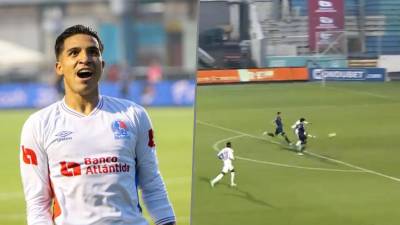 Michaell Chirinos se luce con golazo de camerino en el Olimpia-Motagua