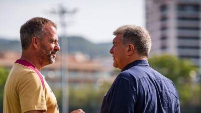 Laporta decidió fichar a Hansi Flick como DT del Brcelona.