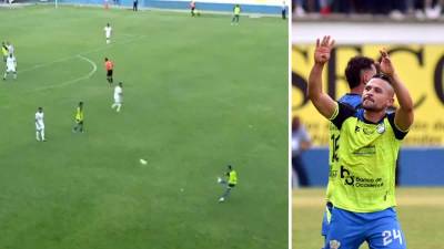 ¿Error de Edrick Menjívar? El gol de Omar Elvir que adelantó a Olancho