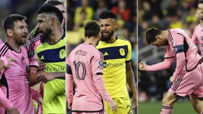 Las mejores imágenes del debut de Leo Messi en la Concacaf Champions Cup con el Inter Miami, rescatando un empate (2-2) contra el Nashville en la ida de octavos de final.