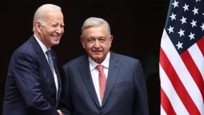 El presidente de México, Andrés Manuel López Obrador, y su par estadounidense, Joe Biden. 9 de enero de 2023.