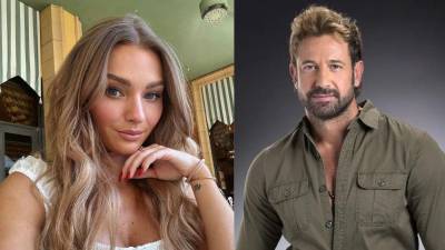Los actores Irina Baeva y Gabriel Soto.