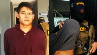 Los detenidos fueron presentados a medios de comunicación en San Pedro Sula.