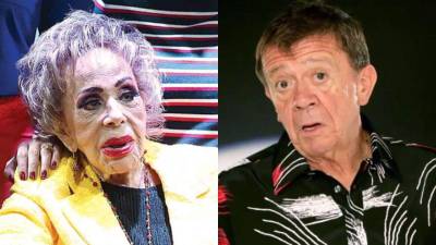 La actriz Silvia Pinal y Xavier López “Chabelo”.