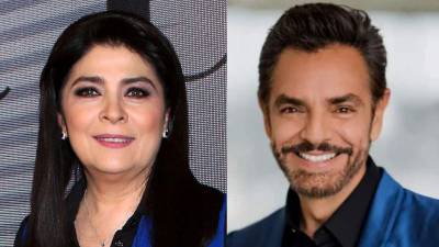 Victoria Ruffo y Eugenio Derbez.