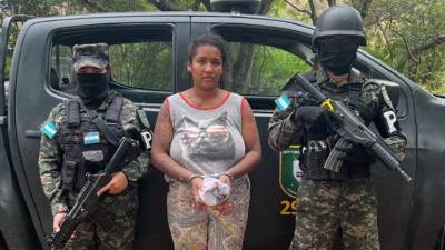 Momentos de la captura de Ciria Griceli Figueroa.