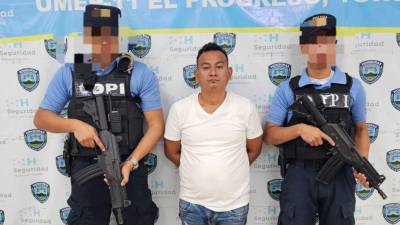Momentos de la captura de Carlos Mauricio Moreno Gutiérrez.