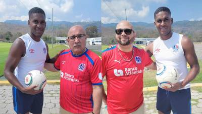 Leonardo Rodríguez y Grosbin Rodríguez, aficionados que compartieron este viernes en el Olimpia junto a Brayan Beckeles.