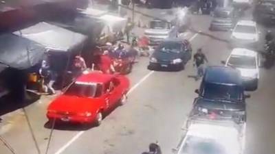 La policía abatió al presunto sicario en Mixco, Guatemala.