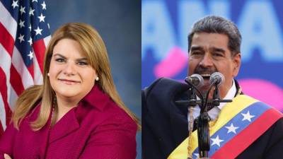 La gobernadora de Puerto Rico, Jenniffer González y el actual presidente de Venezuela, Nicolás Maduro.