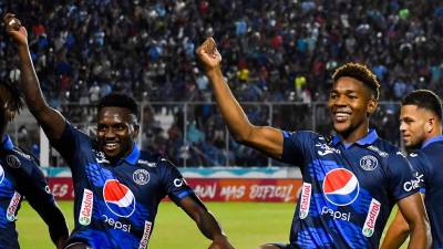 Yeison Mejía le dio el triunfo al Motagua contra el Olancho FC en la Copa Centroamericana 2023.