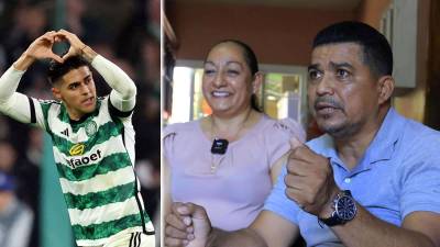 Don Enrique, padre de Luis Palma, no se perdió el partido de su hijo en la Champions League con el Celtic ante el Atlético de Madrid.