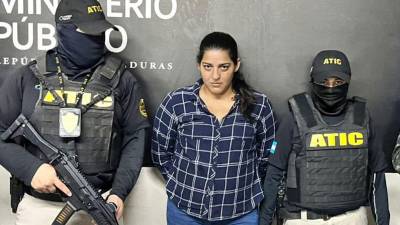 Detención de la abogada Diana Gisell Zelaya Banegas.