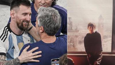 Antes de los títulos, los Balones de Oro y la gloria mundial, Lionel Messi fue simplemente un niño de Rosario acompañado por su padre. Jorge Messi trabajaba durante largas jornadas y, al mismo tiempo, tuvo un papel decisivo en los primeros pasos futbolísticos de su hijo. FOTOS REDES Y EFE.