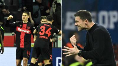 El Bayer Leverkusen de Xabi Alonso mantuvo su invicto con una agónica remontada 3-2 contra el FK Qarabag en la Europa League.