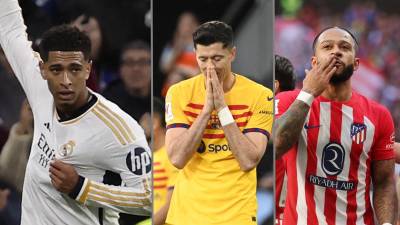 Barcelona rescató el triunfo por la jornada 25 en la Liga Española y el Atlético de Madrid sacó tres nuevos puntos.