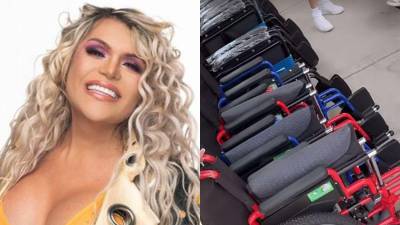 Wendy Guevara donó sillas de ruedas en el hospital donde fue atendida.