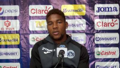 Yeison Mejía ofreció unas declaraciones a la página del Motagua.