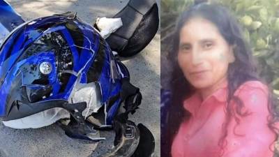 A la derecha, foto en vida de Doris Esperanza Paredes.