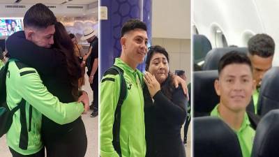 El futbolista del Marathón, Francisco ‘Chelito’ Martínez, se reencontró con su hermana después de muchos años de no verla y vivió un momento muy emotivo a su llegada a Estados Unidos.