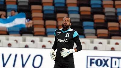 Edrick Menjívar volvió al arco de la Selección de Honduras para el amistoso contra El Salvador.