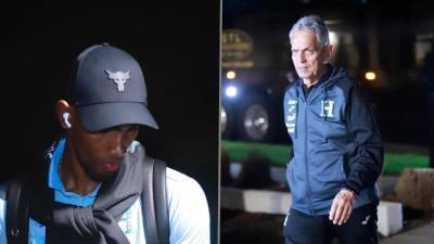 Reinaldo Rueda, técnico de Honduras, llegó a Estados Unidos con 17 futbolistas de la Liga Nacional.