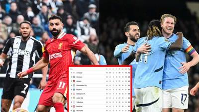 Tabla de posiciones de la Premier League en la jornada 14.