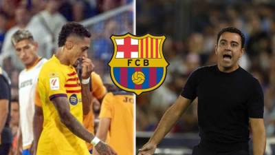 Xavi Hernández y Raphinha fueron expulsados en el debut del Barcelona contra el Getafe en la Liga Española 2023-24.