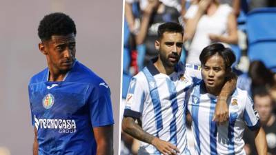 Choco Lozano ingresó en el segundo tiempo del duelo entre el Getafe y la Real Sociedad.