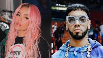 Los cantantes Karol G y Anuel AA.