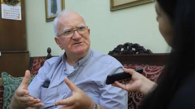 Monseñor Miguel Lenihan, arzobispo de San Pedro Sula.