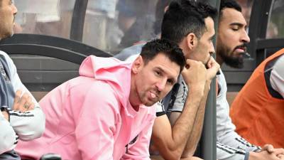 Lionel Messi se quedó en el banco de suplentes todo el partido amistoso del Inter Miami en Hong Kong.