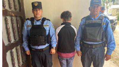 El menor de edad fue puesto a la orden del Ministerio Público.