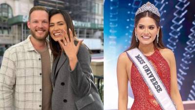La mexicana y su novio estadounidense se comprometieron en Nueva York.