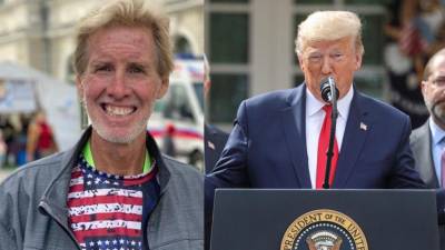 El sospechoso, Ryan Routh y el expresidente y candidato republicano, Donald Trump.