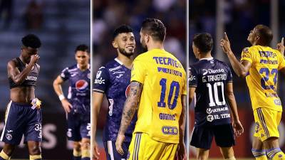 Las imágenes del partido entre Motagua y Tigres por la ida de cuartos de final de la Liga de Campeones de la Concacaf, el cual se saldó con triunfo 0-1 para el equipo mexicano.