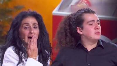 Bárbara Torres y su hijo José Ignacio durante la gala de eliminación.