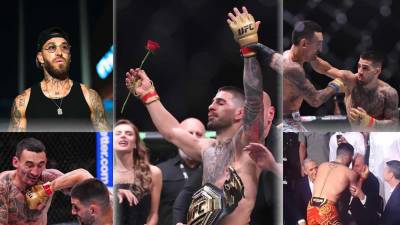 Así noqueó Ilia Topuria a Max Holloway, el ‘look’ de Sergio Ramos y el beso al Rey emérito