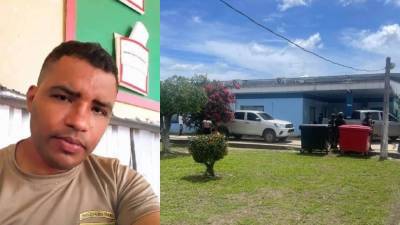 A la izquierda la foto en vida de Jony Aníbal Escobar.