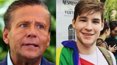 Alfredo Adame y su hijo Sebastián Adame.