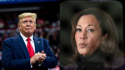 El candidato presidencial Donald Trump y Kamala Harris, vicepresidenta de Estados Unidos.