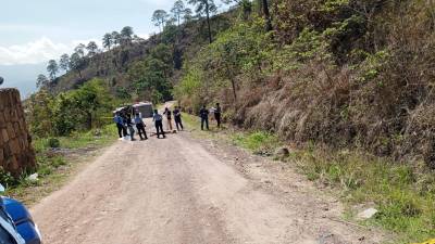 Calle de tierra donde fue asesinado.